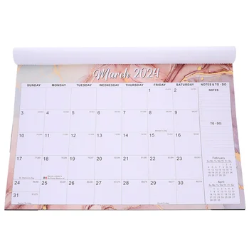 Календар за ежедневна употреба в класната стая, с монтиран на стената Работно Месечен Домашен 2024 Хартия Офис Окачен - Изображение 1  
