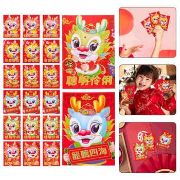 Китайски Червен пакет Хунбао, Годината на Дракона, Притежател на пари, на празника на Пролетта, Сватба, Подаръци за рожден Ден, Смесен стил - Изображение 1  