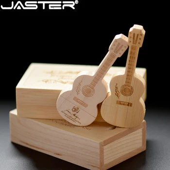 Китара JASTER Maple Дървени USB 2.0 64 GB, 32 GB, 16 GB Флаш памет, U-диск, пръчки с безплатен достъп до логото, подаръци за сватбена фотография - Изображение 2  