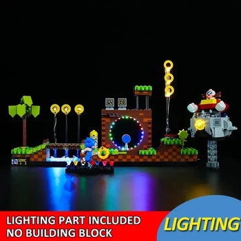 Комплект led Крушки за Lego 21331 Green Hill Zone Building Blocks Toys Lamp Set (само за осветление, без модел блокове) - Изображение 1  