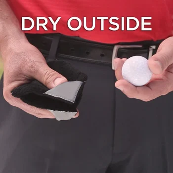 Кърпа за почистване на топки за голф от микрофибър, кърпа за избърсване на стикове за голф (черен) - Изображение 2  
