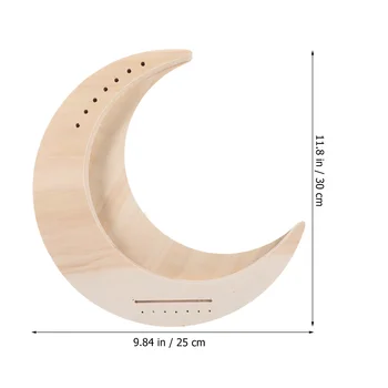 Лира-арфа, арфа на формата на луната, дървен корпус, 7-струнен музикален инструмент - Изображение 2  