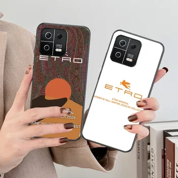 Луксозен модерен калъф за мобилен телефон с логото на ET-РО за Xiaomi 13 12 11 Redmi Note12 серия Poco F4 F5, мек черен калъф за вашия телефон - Изображение 2  