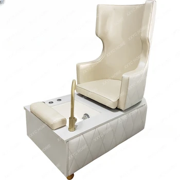 Луксозно канапе за маникюр и за масаж на краката, Луксозно стол-трон с висока облегалка, стол за крака, баня за крака, Отличен на седалката на дивана - Изображение 1  