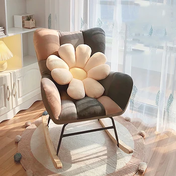 Люлеещ се стол Relax Adults Nordic Luxury единична тапицерия, Еластично стол-люлка за мениджъри, ергономична промишлена мебели Muebles - Изображение 1  