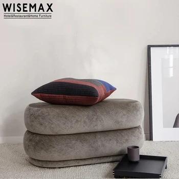 МЕБЕЛИ WISEMAX Модерна луксозна дневна мебели хоп, кадифе диван, табуретка, тоалетка, табуретка, през цялата хоп - Изображение 2  