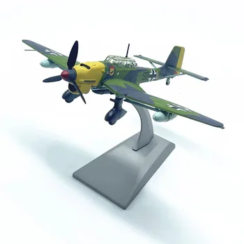 Мащаб 1: 72, Германски пикиращ бомбардировач Ju87B, модел самолет от сплав от времената на Втората световна война, декорации, колекция от детски играчки, сувенири - Изображение 1  