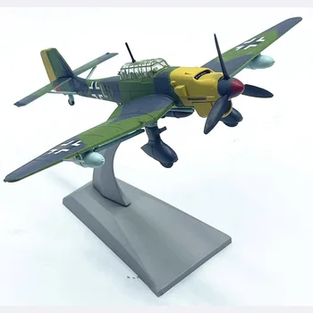 Мащаб 1: 72, Германски пикиращ бомбардировач Ju87B, модел самолет от сплав от времената на Втората световна война, декорации, колекция от детски играчки, сувенири - Изображение 2  