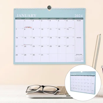 Месечен окачен календар за Обратно броене Английски Дневния календар Стенен календар - Изображение 1  