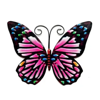 Метална пеперуда Занаят Метална стена Изкуство, Начало Декор на стената Подвесная Скулптура Градински декор на Оградата в двора на Декоративна Пеперуда на стената - Изображение 1  