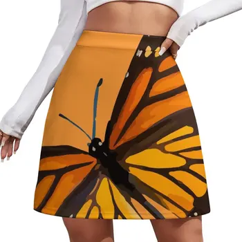 Мини полата Monarch Бътерфлай - Burnt Orange, пола, за жени, луксозни дамски поли - Изображение 1  