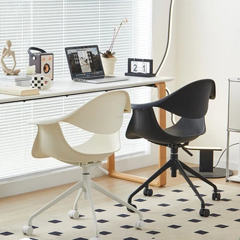Модерна офис мебели Облегалка за дома Подлакътник, Офис столове, Nordic Подемни въртящо компютърен стол Скрин за спалня Игралното стол - Изображение 2  