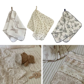 Муслиновые кърпички за оригване на новородени с слюнявым кърпа за момче и момиче - Изображение 2  