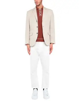 Мъжки костюм-двойка, однобортные смокинги с изрезки копчета, ленено сако + панталон - Изображение 1  