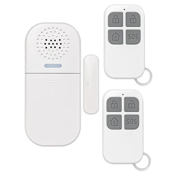 Най-добрите оферти Магнитен сензор аларма за врати и прозорци, Безжична аларма 130 DB, Устройството домашна аларма - Изображение 1  