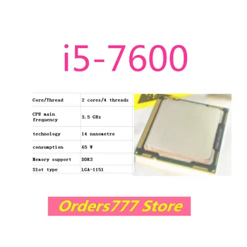 Нов внос на оригинални процесор i5-7600 7600 ПРОЦЕСОР Двуядрен Четырехпоточный 1150 3,5 Ghz, 65 W на 14-нм DDR3 DDR4 гаранция за качество - Изображение 1  