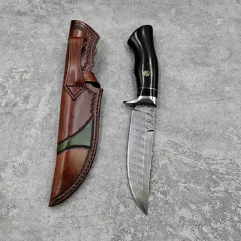 Нов прием на 290 слоеве на Нож от Дамасской стомана прави Тактически Нож Нож Нож за оцеляване в къмпинг и Ловен нож на открито EDC Инструмент - Изображение 2  
