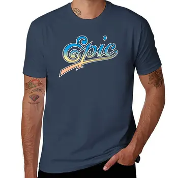 Нова тениска с надпис An Epic, летен топ, тениски оверсайз, тениска за момчета, дизайнерски тениски за мъже - Изображение 1  
