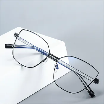 Новите компютърни очила за четене със защита от синя светлина, дамски очила в метални рамки очила 