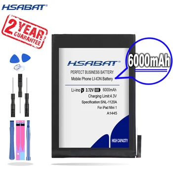 Новият пристигането на [HSABAT] 6000 mah Батерия за Преносим ipad mini 1 за iPadmini1 A1445 A1432 A1454 A1455 - Изображение 1  
