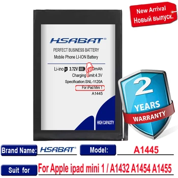 Новият пристигането на [HSABAT] 6000 mah Батерия за Преносим ipad mini 1 за iPadmini1 A1445 A1432 A1454 A1455 - Изображение 2  