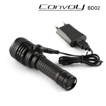 Новото фенерче Convoy BD02 XML2 U2 LED 18650, led фенерче, факел, с фенерче за самозащита, походный фенер, лампа - Изображение 1  