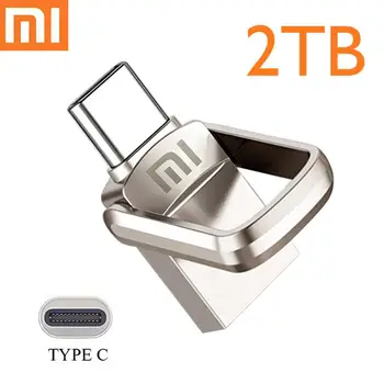 Оригинален USB устройство Xiaomi U Disk 512GB 1TB, 2TB Mini Key Pendrive Черно флаш памет Memory Stick за компютър - Изображение 1  