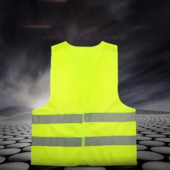 Отразяваща жилетка, флуоресцентно и външно защитно облекло с висока видимост, Жилетка за безопасност, Вентилирани жилетка - Изображение 2  