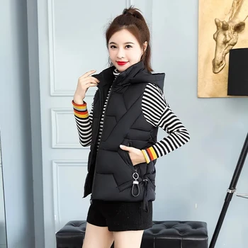 Памук жилетка, дамски къс корейската версия, в есенно-зимната приталенная памучен яке, жилетка, студентски жилетка, яке удебелена - Изображение 1  