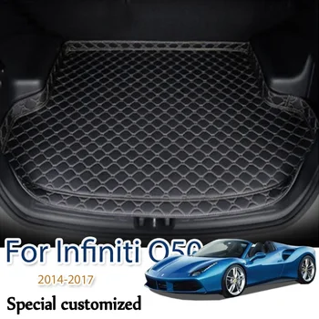Подложка в багажника на колата си за Infiniti Q50 2014 2015 2016 2017, килим за карго подложка, аксесоари за интериор, калъф - Изображение 1  