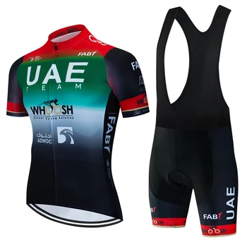 Професионална Велосипедна Риза UAE Man Мтб къси Панталони Летни Дрехи 2023 Мъжки Майо Трикута Облекло Джърси Спортен Комплект Панталони Гелевый Лигавник - Изображение 1  