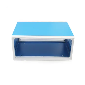 Разпределителните Кутия Метален Правоъгълник Електронен Дизайн на Корпуса САМ Предпазна Кутия за Захранващ блок Корпус Коррозионностойкий Здрав Син - Изображение 2  