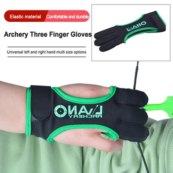 Регулируеми защитни ръкавици на 3 пръста за ловни принадлежности, с извито /съставни лук - Изображение 2  