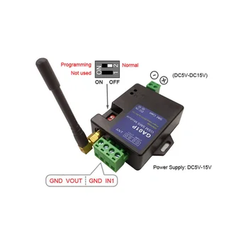 Скоростна GSM аларма автомат GA01P Поддържа сигнал за спиране на тока, един вход за сигнал на алармата, един изход за напрежение на сигнала на алармата - Изображение 2  