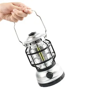 Слънчев фенер, Водоустойчив Походный лампа, акумулаторна походный фенер с авариен блок захранване, Мерцающее пламък, Подвесная led лампа - Изображение 1  