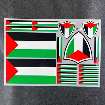 Стикер с националния флаг, водоустойчив светоотражающая автомобили универсален стикер за Палестина - Изображение 1  