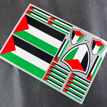 Стикер с националния флаг, водоустойчив светоотражающая автомобили универсален стикер за Палестина - Изображение 2  
