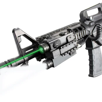 Тактически Лазерен пистолет и фенерче Разход AR15 Пушка AK47 Зелено Червена Лазерна показалка Прицел за лов - Изображение 2  