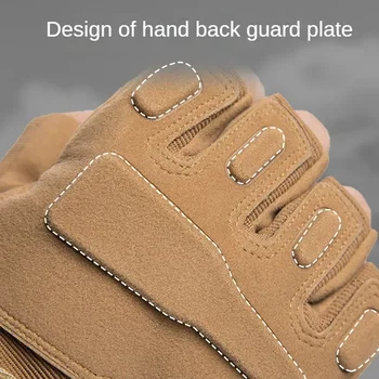 Тактически военни ръкавици, защитни, спортни ръкавици за колоездене, Боулдеринга, катерене, CS, да имат противоплъзгаща защита на китката, ръкавици за всички пръсти - Изображение 2  