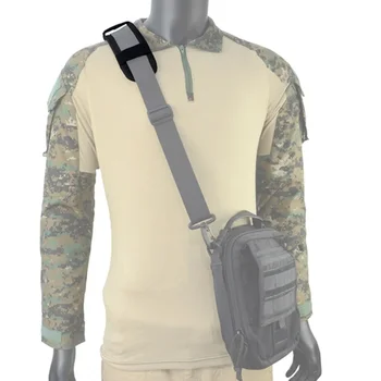 Тактически наплечники за жилетка, универсална подвижна защитна подплата за през рамо раница, дишаща мрежа възглавница - Изображение 2  