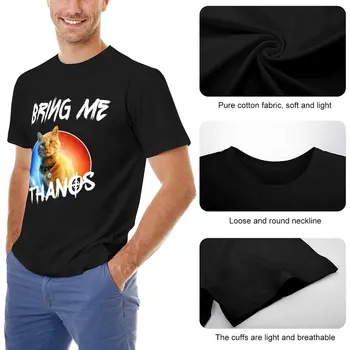 Тениска Goose-The-Flerken-Cat-Bring-Me-Thanos с графики, тениски с котки, мъжки ризи с графика аниме - Изображение 2  