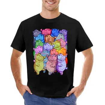 Тениска Хипопотама Disco, нова версия на тениски с къс ръкав, мъжки t-shirt - Изображение 1  
