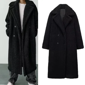 Удължавам флисовое палто Дамско Яке, топло и дебели палта в Есенно-зимната мода ежедневното дебели палта - Изображение 2  