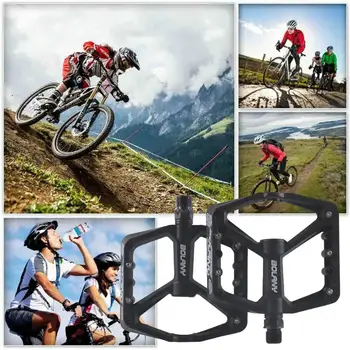 Устойчива на плъзгане Велосипедна Педала на Велосипедни Педали с противоскользящими пирони Подобряване на сцеплението на Педалите от нейлонового влакна за планински велосипеди с повишена трайност - Изображение 1  