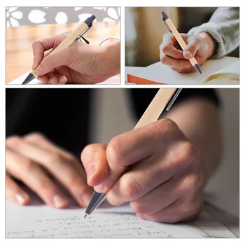 Химикалка писалка, 8 бр., офис обемни химикалки за писане в клас, приказно училище, ергономични, многофункционални, черни - Изображение 2  