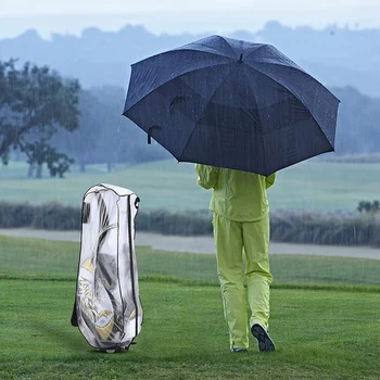 Чанта за голф, дрехи за дъжд, качулка, водоустойчив прозрачно защитно покритие с качулка за колички за голф. - Изображение 2  