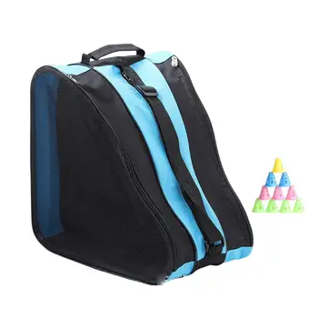 Чанта за ролери, дишаща чанта за кънки, сверхпрочный регулируема презрамка и горна дръжка, триъгълен чанта за кънки за момчета и момичета - Изображение 2  