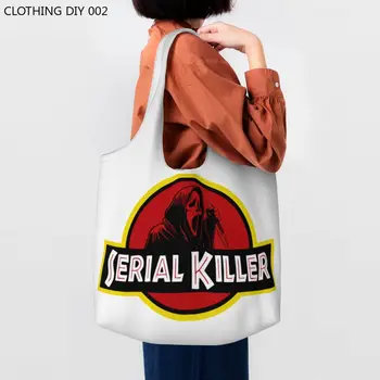 Чанти-тоут Kawaii Светия Serial Killer за пазаруване, торби за многократна употреба за филма 