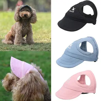 Чудесен шапки за домашни любимци, лесна износостойкая брезентовая бейзболна шапка за малки кученца, шапки за домашни любимци, остроконечная шапка за кучета, одевалка - Изображение 2  