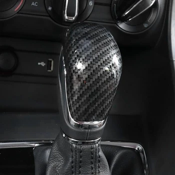 за MG ZS 2017-2020 EV MG6, дръжка за смяна на предавките от въглеродни влакна, ABS, малка перука на темето на главата, Автомобилни Аксесоари - Изображение 1  
